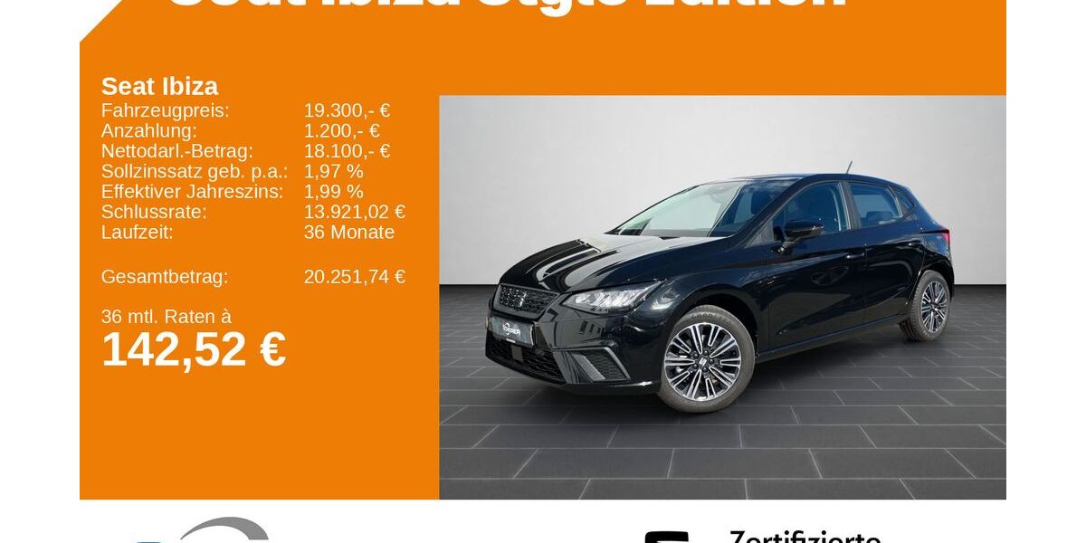 Seat Ibiza 10.065 km 19.300 &euro; Saarbrücken 66115
