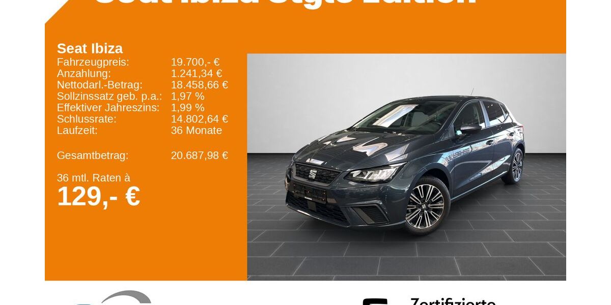 Seat Ibiza 14.975 km 19.700 &euro; Saarbrücken 66115