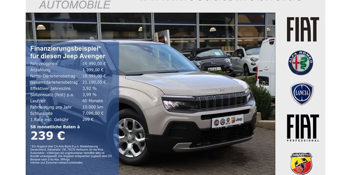 Jeep Avenger 12.200 km 19.990 &euro; Völklingen 66333