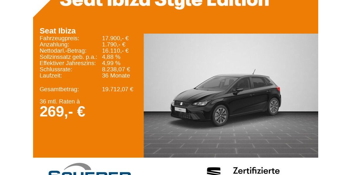 Seat Ibiza 15.360 km 17.900 &euro; Saarbrücken 66115