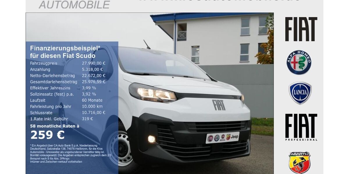 Fiat Scudo 16.750 km 27.990 &euro; Marpingen 66646