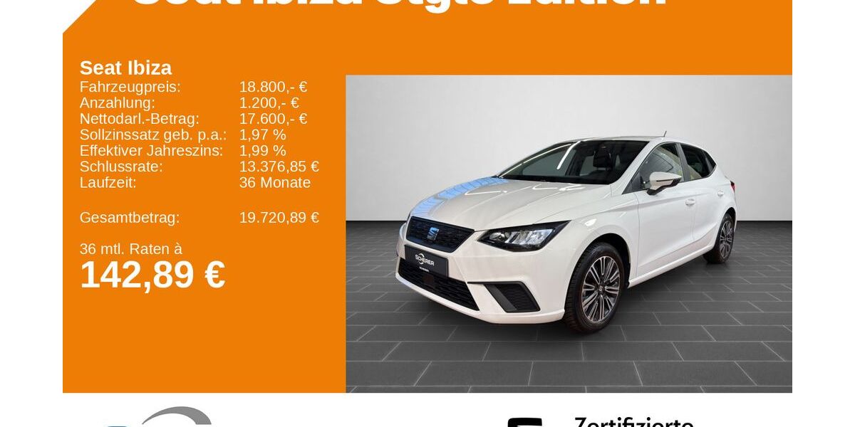 Seat Ibiza 8.903 km 18.800 &euro; Neunkirchen 66538