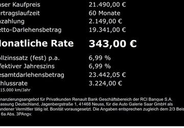 Renault Captur 14.175 km 21.490 &euro; Saarbrücken 66115