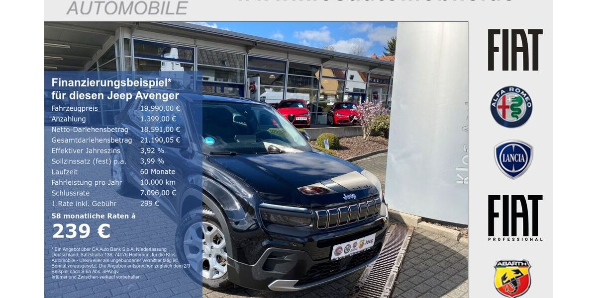 Jeep Avenger 12.521 km 19.990 &euro; Marpingen 66646